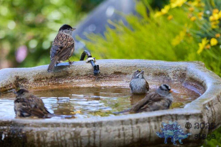 Gold-Crowned Sparrow, White-Crowned Sparrow, White-Throated Sparrow