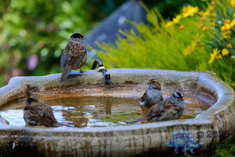 Gold-Crowned Sparrow, White-Crowned Sparrow, White-Throated Sparrow